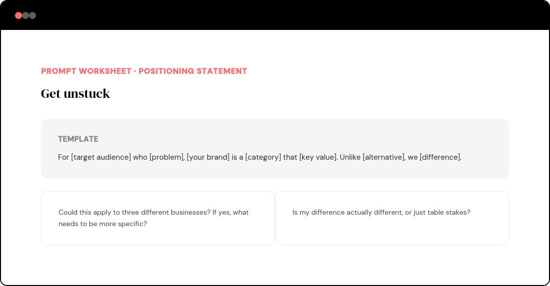 Free Messaging Template & Alignment Toolkit | AmpliStory
